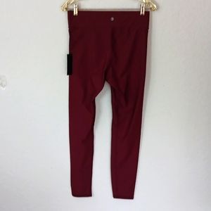 Savvi NWT High Rise Waist Full Leg Nova Legging Choco Brown/Maroon